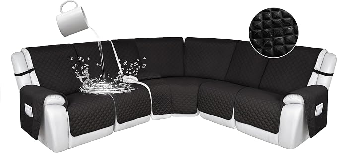 HDCAXKJ 100% Waterproof Reclining Sectional Couch Covers L Shape Recliner Sofa by HDCAXKJ