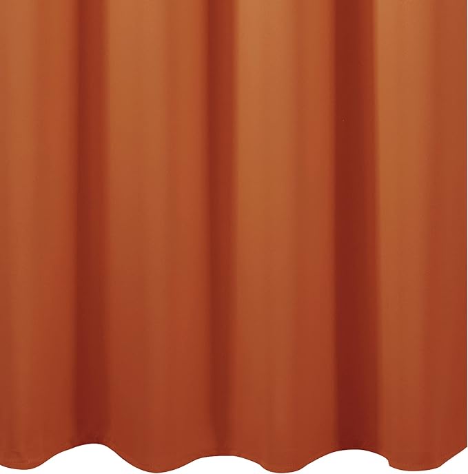 LEMOMO Orange Blackout Curtains 42 x 63 Inch Length/Set of 2 Curtain - Image 7