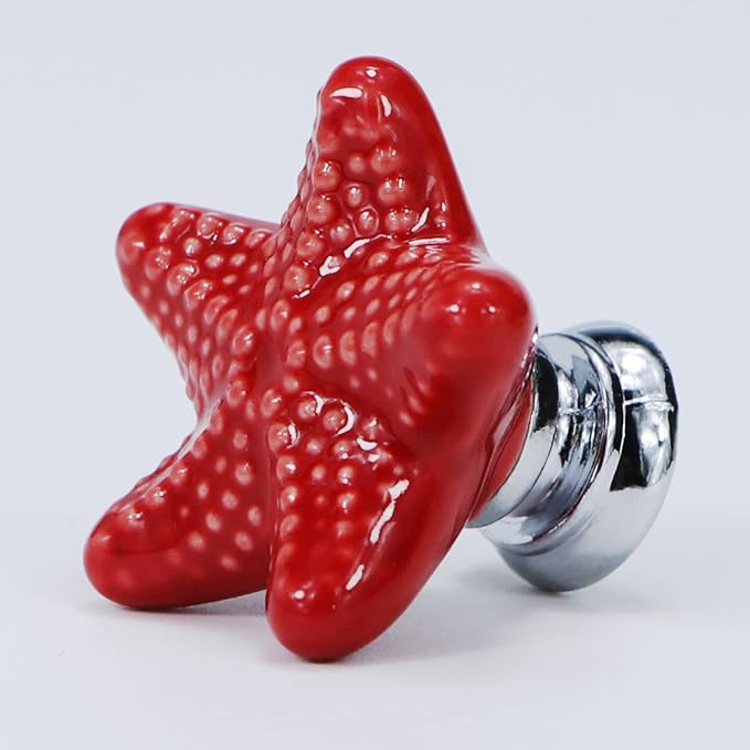 Starfish Drawer Knobs Coastal Kitchen Cabinet Knos Beach Themeb Knob Ceramic - Image 7