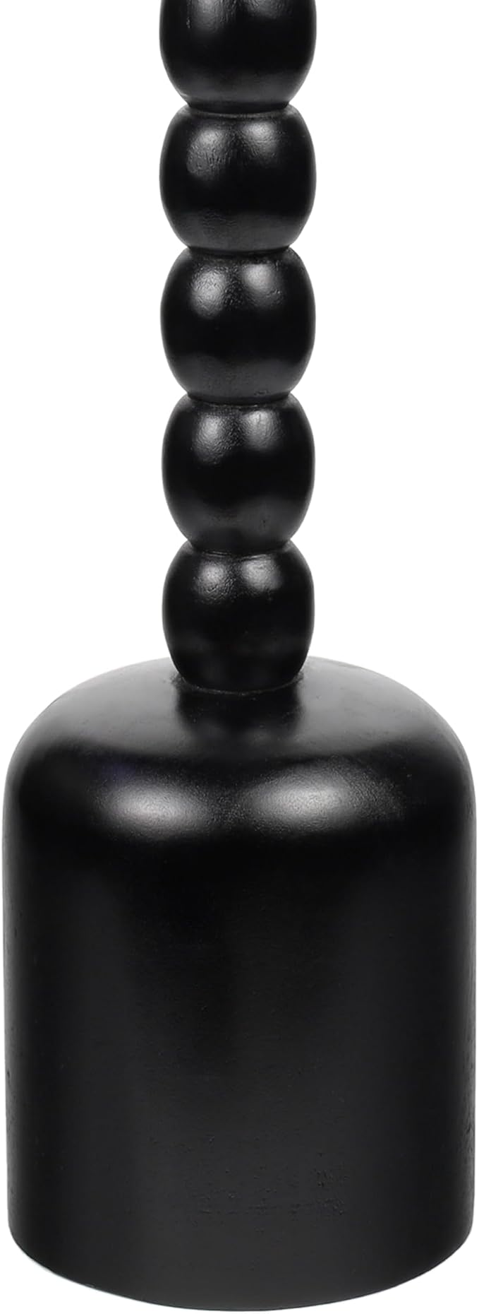 JONATHAN Y Turner 24.5" Black Mango Wood Round Drink Table, Tall Pedestal - Image 5