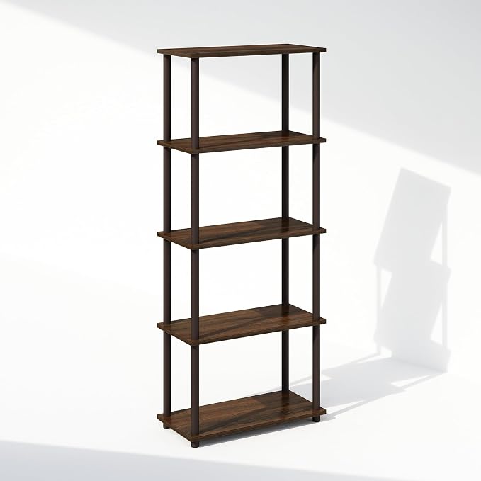 Furinno Turn-N-Tube Book Shelf, 5-Tier Bookshelf, Bookcase - Image 4