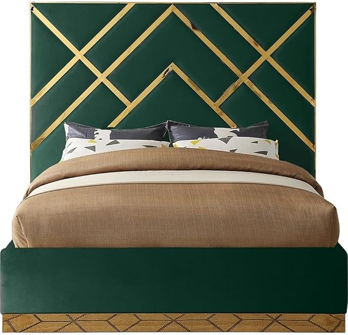 Meridian Furniture VectorGreen-Q Vector Collection Modern | Contemporary Velvet - Image 4
