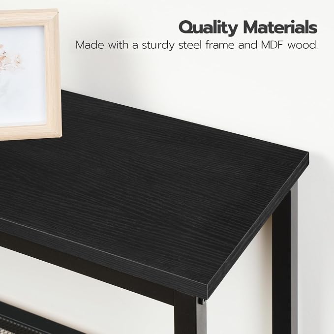 HOOBRO 29.5" Narrow Console Table, 3 Tier Entryway Table - Image 8