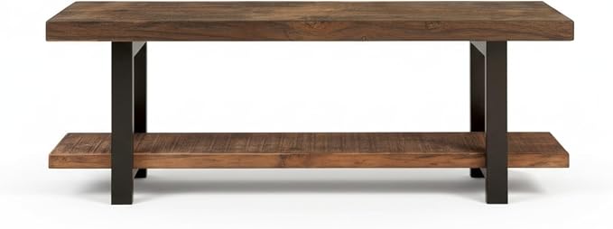 Alaterre Furniture Pomona Entryway Bench – Modern Rustic 48-Inch Solid Wood - Image 8