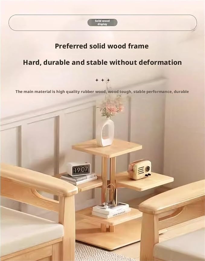 Scandinavian Solid Wood End Table - Image 8