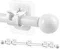 Curtain Rods No Drilling for Windows 48 to 84-96 Inch, 5/8 Inch Diameter Drapey by Tidisort