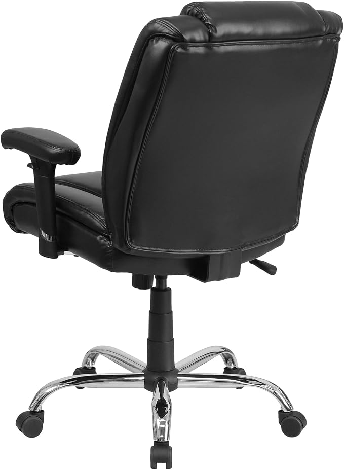 Flash Furniture HERCULES Series Big & Tall 400 lb. Rated Black LeatherSoft - Image 6