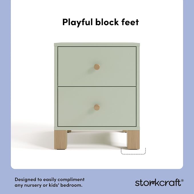 Storkcraft California 2 Drawer Nightstand - Image 4