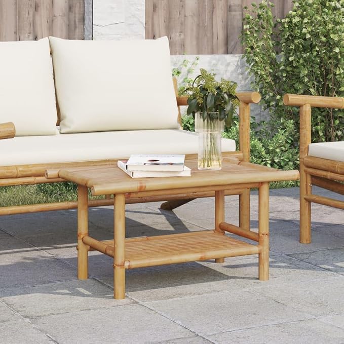 Modern Bamboo Coffee Table by ZQQLVOO