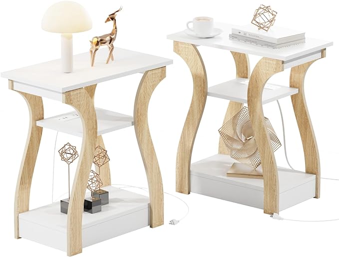 FROMJBEST End Table Set of 2 by FROMJBEST