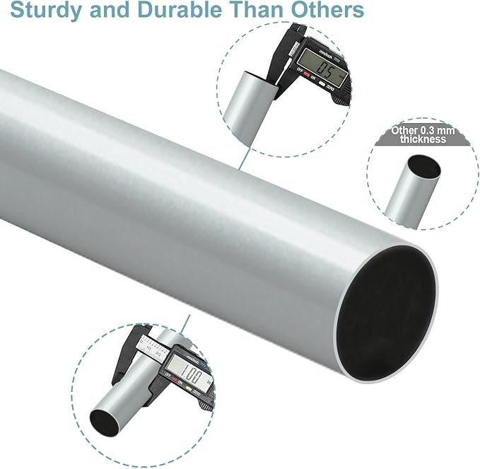 Byondeth Curtain Rods for Windows 16 to 48 or 60 Inches Max Adjustable Length 1 - Image 7