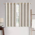 MIULEE Linen Blackout Curtains for Bedroom Thermal Insulated Birch Grommet Room by MIULEE