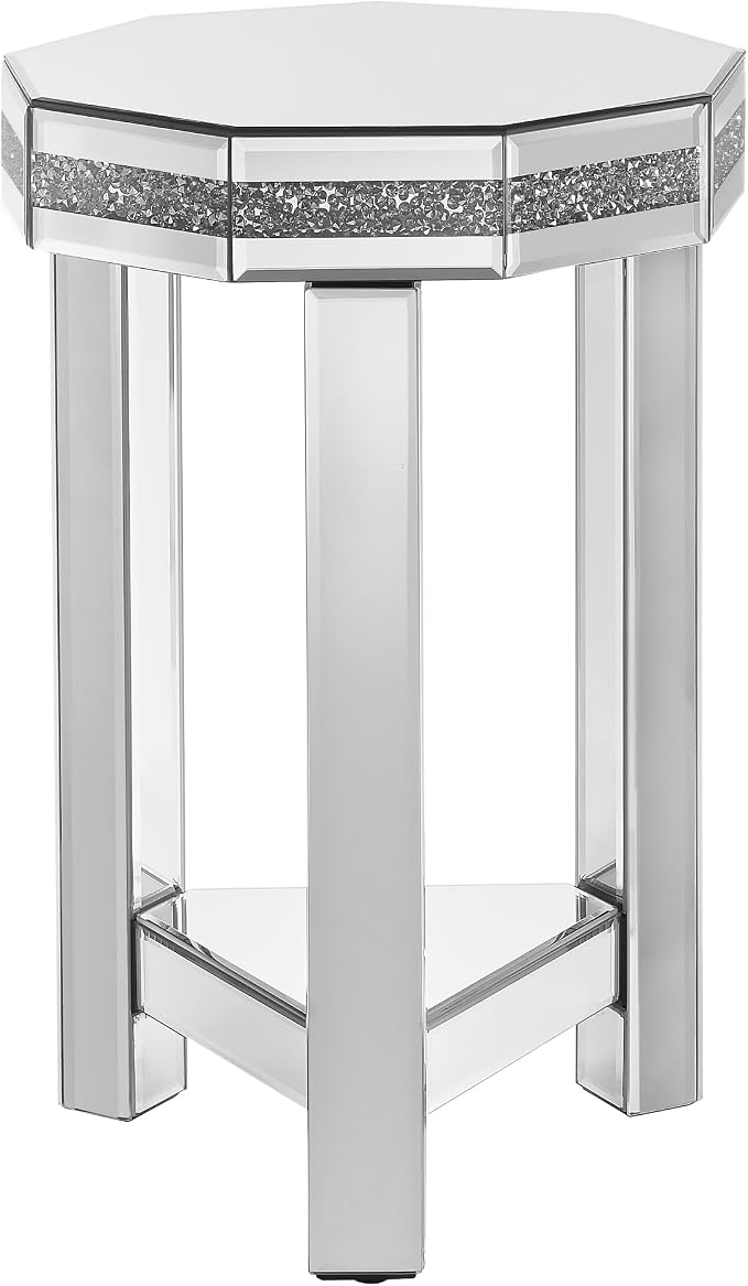 Mirrored Octagon End Table - Image 8