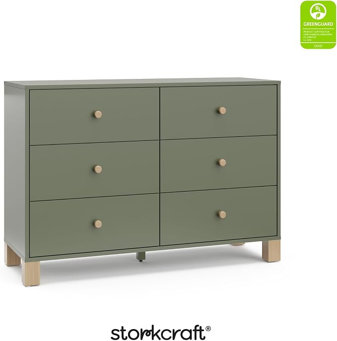 Storkcraft California 6-Drawer Double Dresser - Image 9