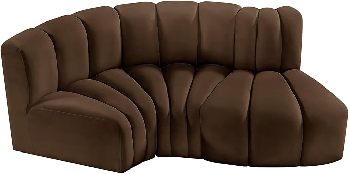 Meridian Furniture 103Brown-S3D Arc Collection Modern | Contemporary Modular - Image 5