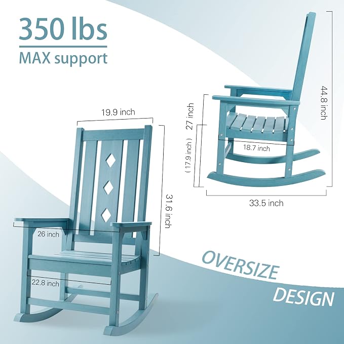 Oversized Rocking Chair, Outdoor Rocking Chair - Image 3