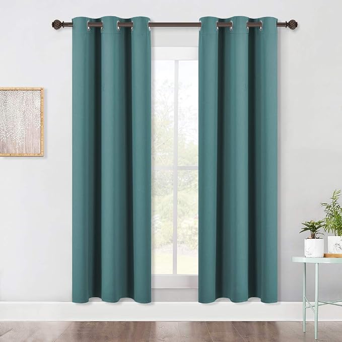 NICETOWN Living Room Blackout Window Curtains, Thermal Insulated Solid Grommet by NICETOWN