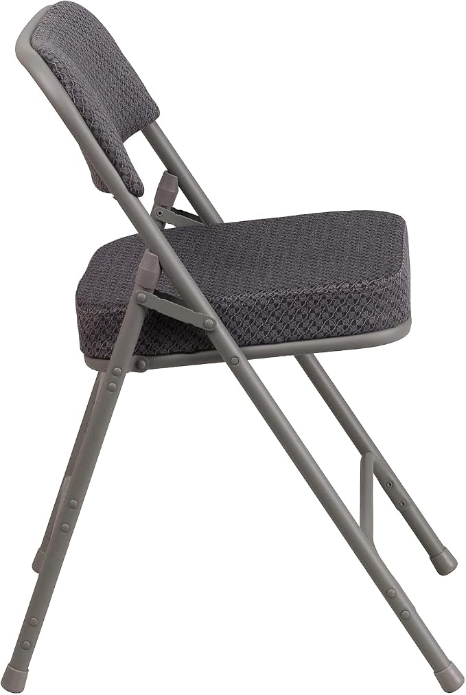 Flash Furniture 2 Pack HERCULES Series Premium Curved Triple Braced & Double - Image 7