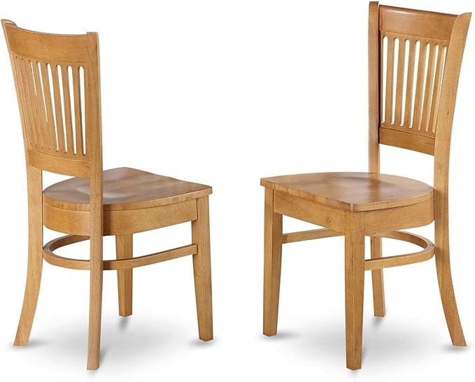 East West Furniture VAC-OAK-W Vancouver Kitchen Dining Chairs by EastWestFurniture