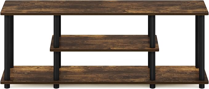 Furinno Turn-N-Tube No Tools 3D 3-Tier Entertainment Stand up to 50 inch TV - Image 5
