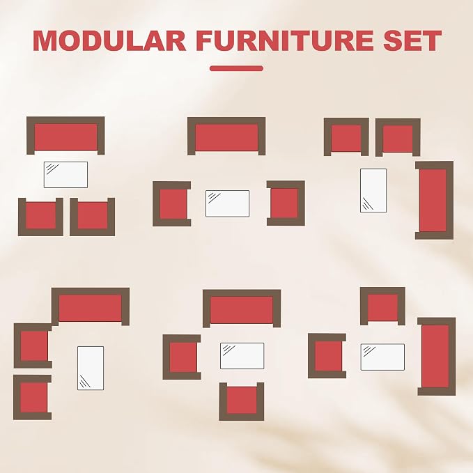 GarveeLife 4-Piece Patio Furniture Set, Rattan Outdoor Furniture - Image 3