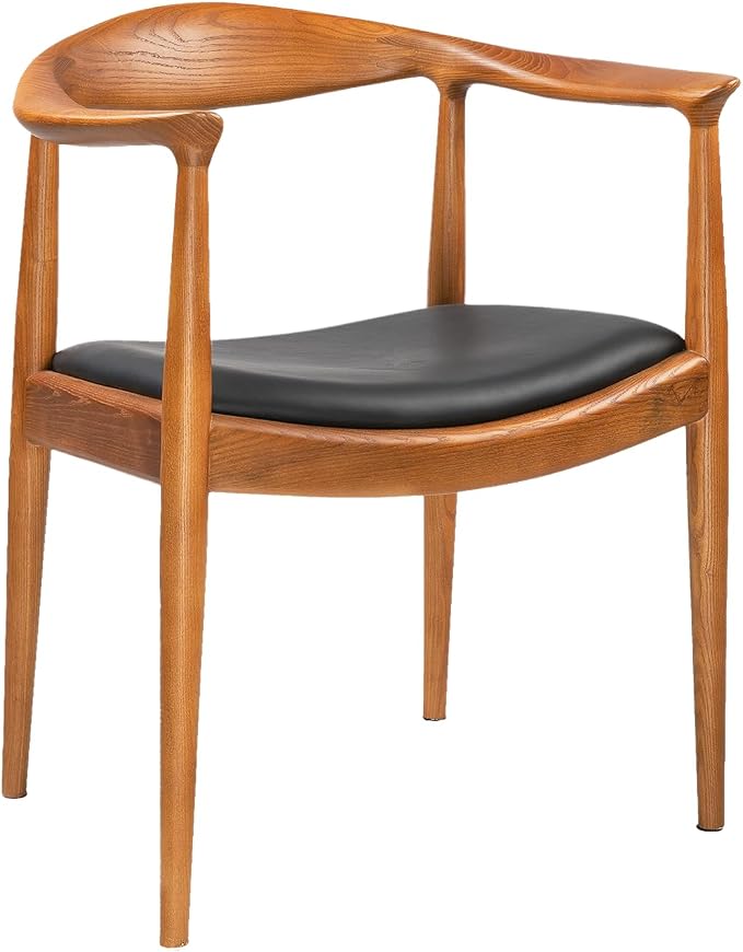 Kennedy Armchair, Mid Century Modern Dining Chair, PU Upholstered Kennedy Chair by BuyFurnitureInForsho