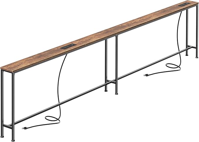 SUPERJARE 118.1 Inch Sofa Table by SUPERJARE