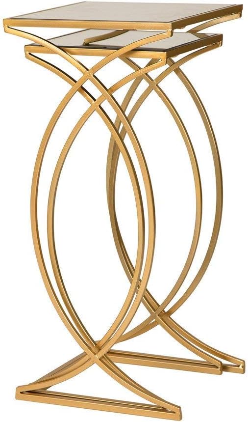Glitzhome Nesting Side Tables, Coffee Tables Decorative Accent Tables - Image 6