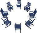 THOEOE Oversized Rocking Chair Set of 8, Outdoor Rocking Chair by THOEOE