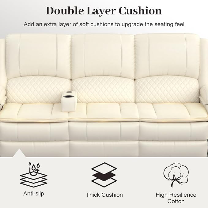 Yolsali 3 Seater Recliner Sofa Set - Image 4