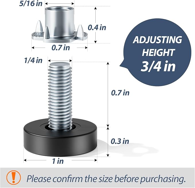 MROCO Furniture Leveling Feet - Image 2