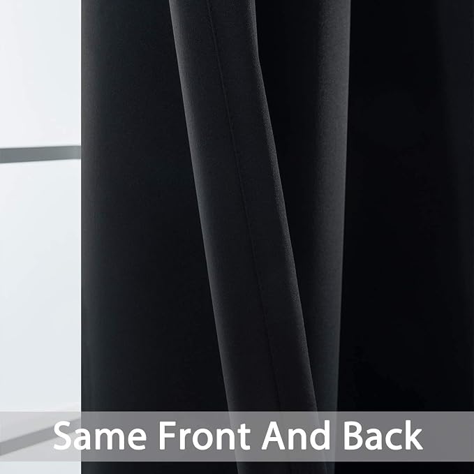 Yakamok Blackout Curtains Room Darkening Thermal Insulated Grommet top Window - Image 5