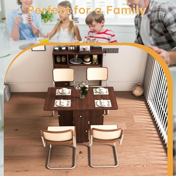 Wall-Mounted Folding Dining Set, Smart Sideboard - Image 8