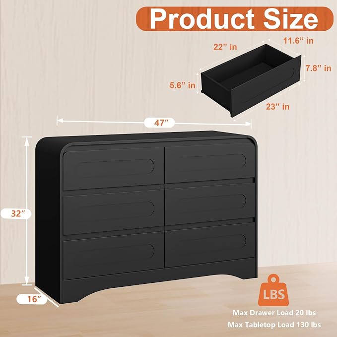 5 Piece Bedroom Sets, Modern Dresser and Nightstand Sets & Bookshelf - Image 6