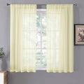Tollpiz Sheer Curtains Living Room Linen Textured Curtain Sheers Light by Tollpiz