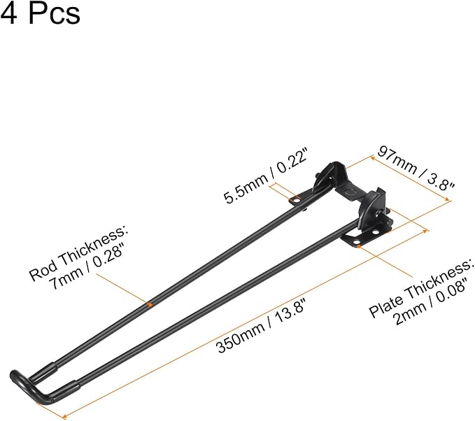 uxcell Folding Table Legs - Image 2
