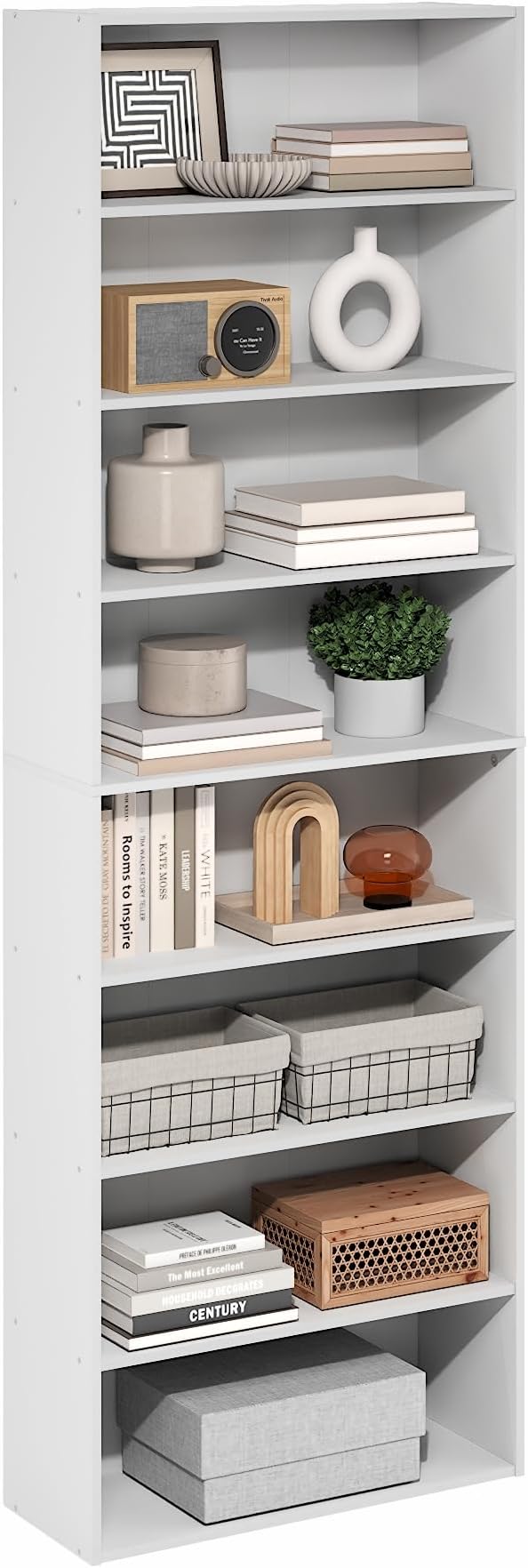 Furinno Basic Book Shelf, 8-Tier Bookcase by Furinno-FitsYourSpaceFitsYourBudget