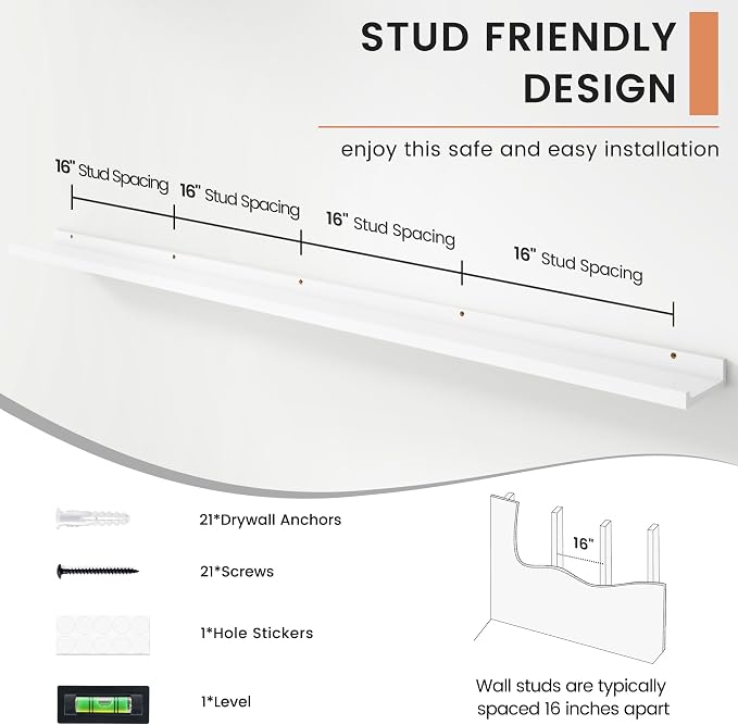 FLYJOE Floating Picture Ledge Shelves - Image 5