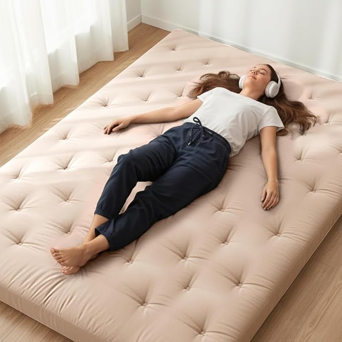 ZonLi Japanese Floor Futon Mattress Full Size 75"x 54", 100% Cotton Cover 2.5'' by Zonli