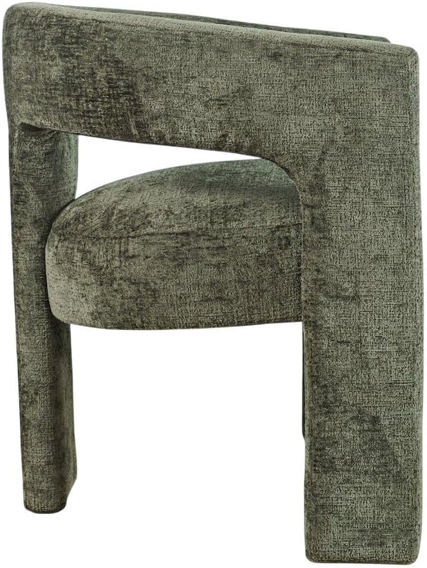 Jofran Gwen Jacquard Upholstered Accent Chair, Modern Luxury Plush Sculptural - Image 6