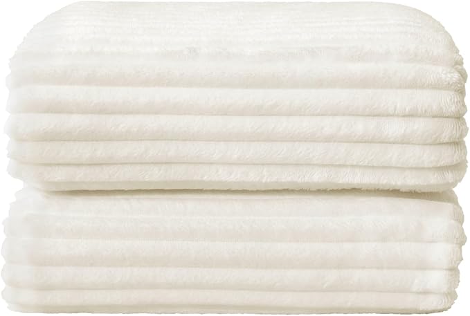 BEDELITE Fleece Blanket King Size – 3D Ribbed Jacquard Soft and Warm Decorative - Image 8