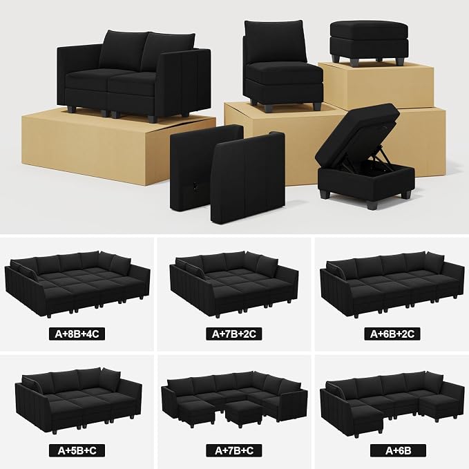 Belffin Modular Sectional Sofa Couch - Image 8