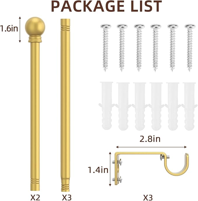 SMODBRODRE Curtain Rods for Window 32 to 78 - Image 6