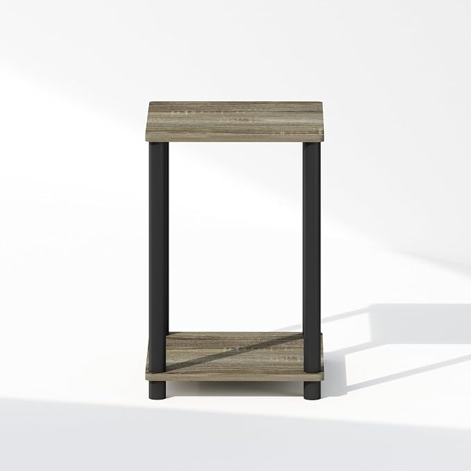 Furinno Turn-N-Tube Night Stand, 2-Tier Open Shelf Design Nightstand, Toolless - Image 5