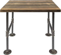 Restore by Pipe DÉCOR Wood End Table 22 in. x 18 in. x 20.88 in. Reclaimed by PipeD%C3%A9cor