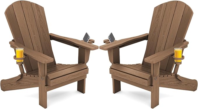 SERWALL Adirondack Chair with Cup Holders by SERWALL