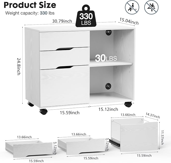 DUMOS Rolling File Cabinet - Image 2