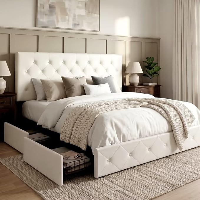 Allewie King Size Platform Bed Frame by Allewie