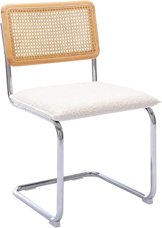 Zesthouse Natural Rattan Dining Chairs Set of 4, Modern Kitchen Chairs - Image 9