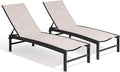 Crestlive Products Chaise Lounge Chair Outdoor Set of 2, Adjustable 5 Positions by CrestliveProducts